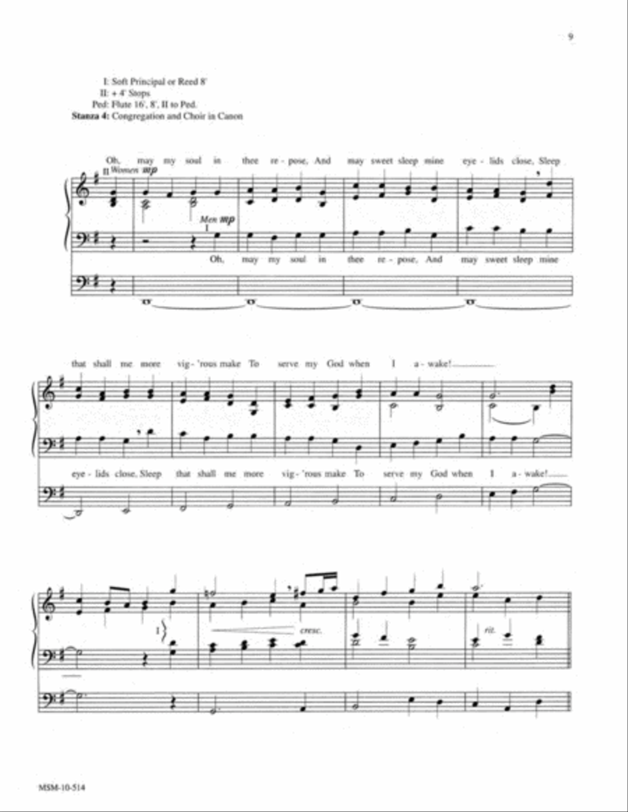 Three Evening Hymns, Set 2 Organ scores gallery preview page 6