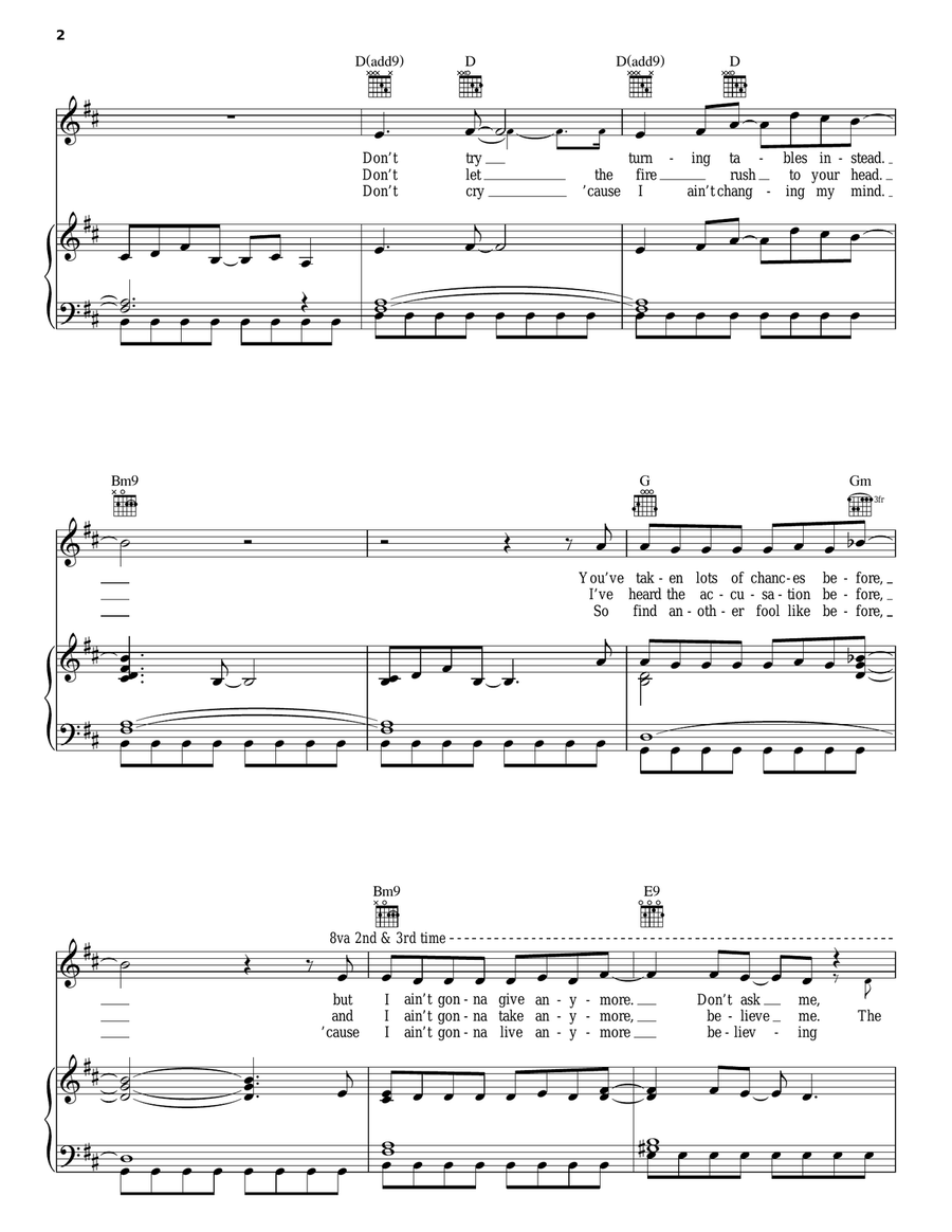 Eye In The Sky Piano, Vocal, Guitar scores gallery preview page 2