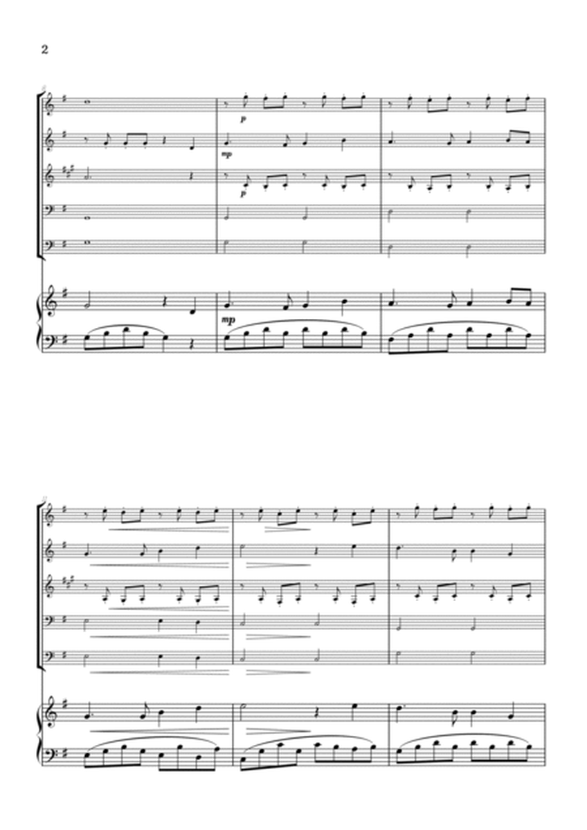 Auld Lang Syne • New Year's Anthem | Woodwind Quintet & Piano Accompaniment sheet music  image number null