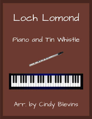 Loch Lomond, Piano and Tin Whistle (D)