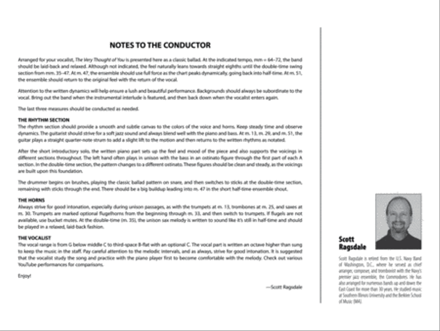 The Very Thought of You: Score Jazz Ensemble scores gallery preview page 2