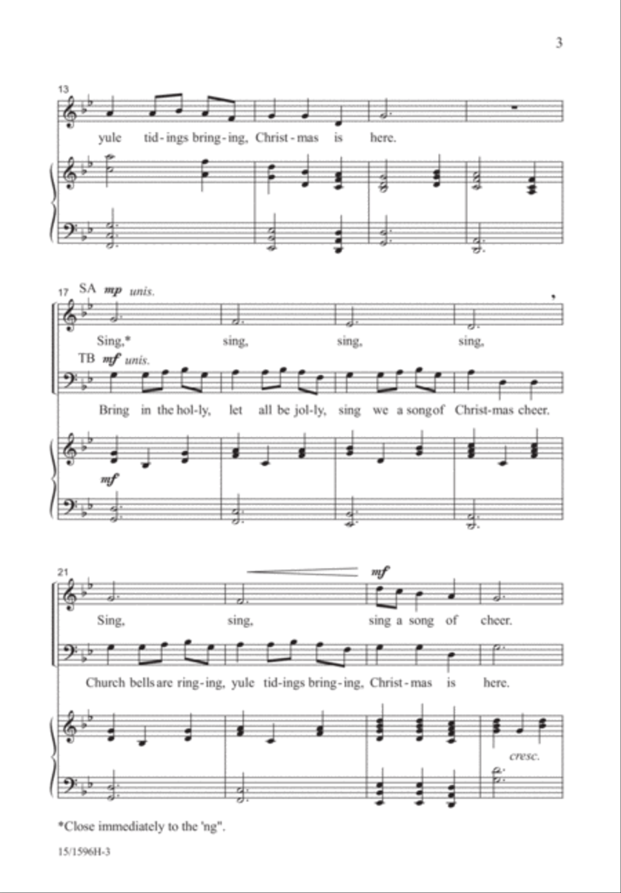 Holly Carol 4-Part scores gallery preview page 3