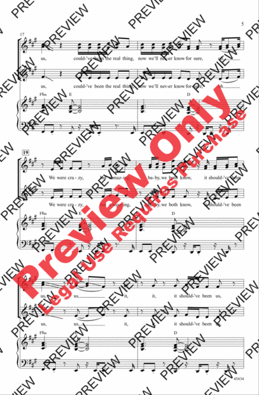 Should've Been Us Women's Choir scores gallery preview page 5