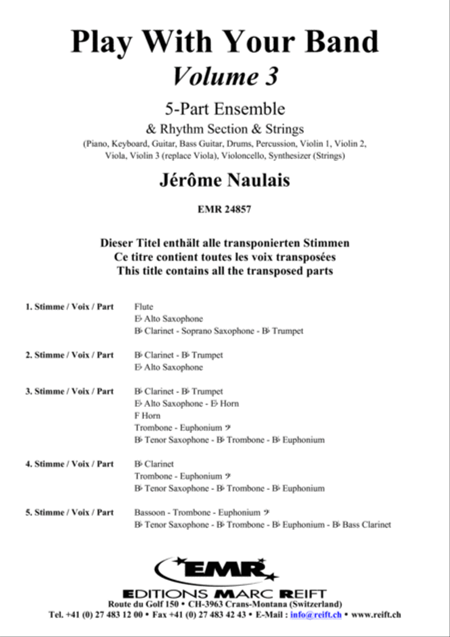 Play With Your Band Volume 3 Concert Band scores gallery preview page 3