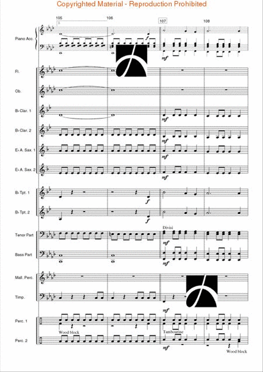 Spanish Overture Concert Band scores gallery preview page 19