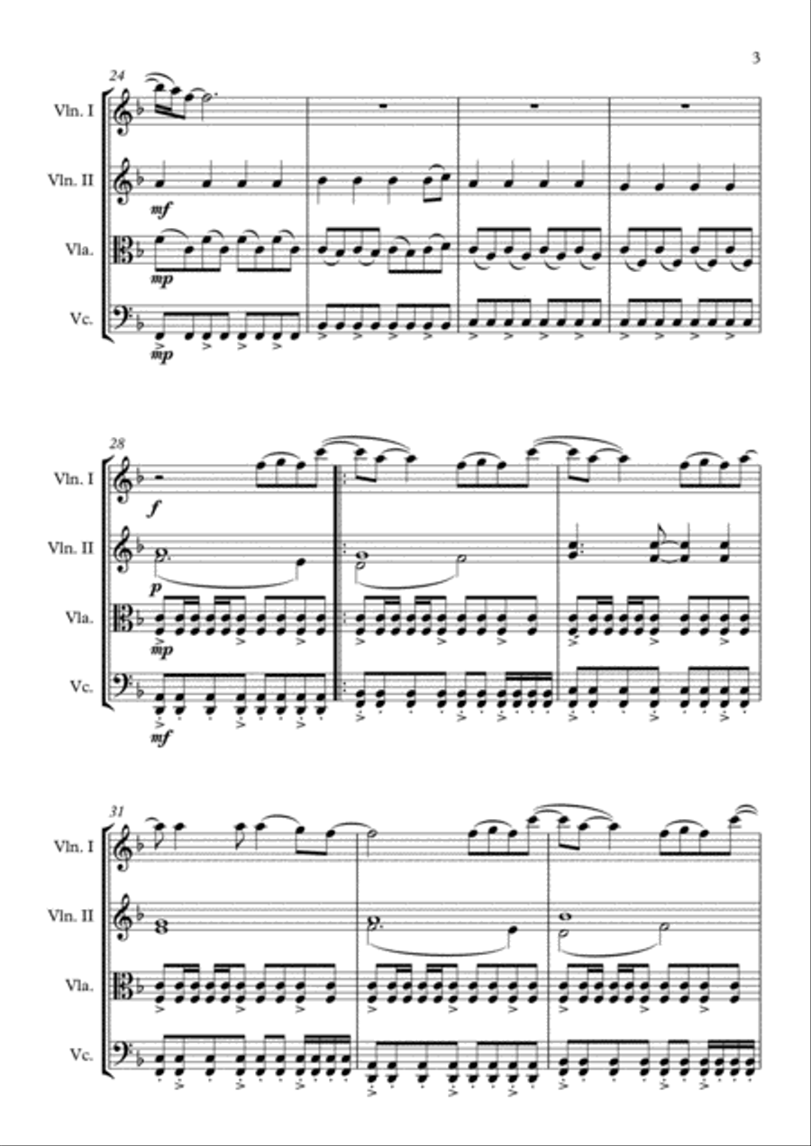 The Scientist String Quartet scores gallery preview page 3