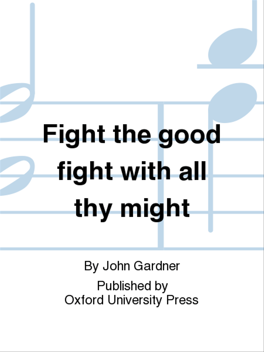 Fight the good fight with all thy might 4-Part scores gallery preview page 1