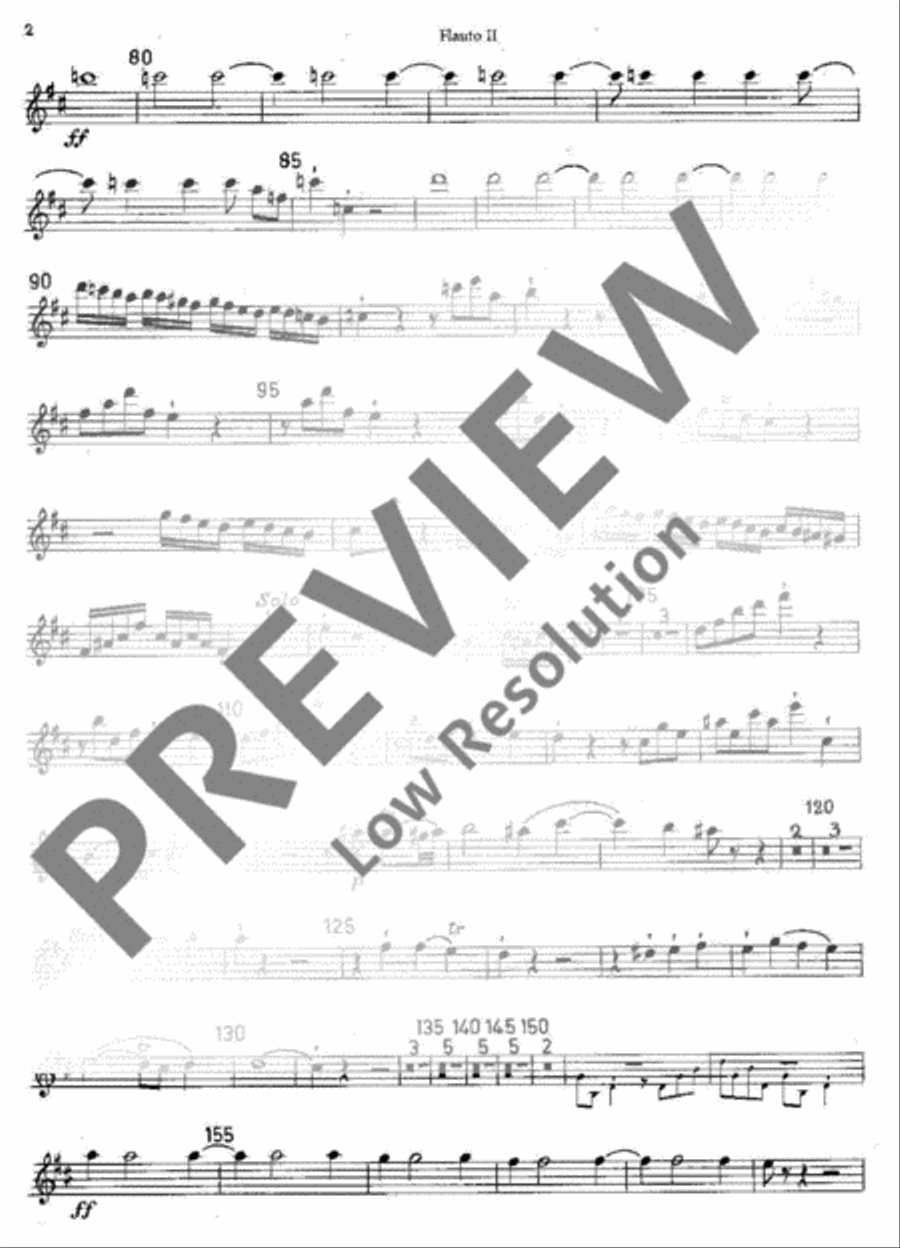 Symphony No. 1 Flute scores gallery preview page 7