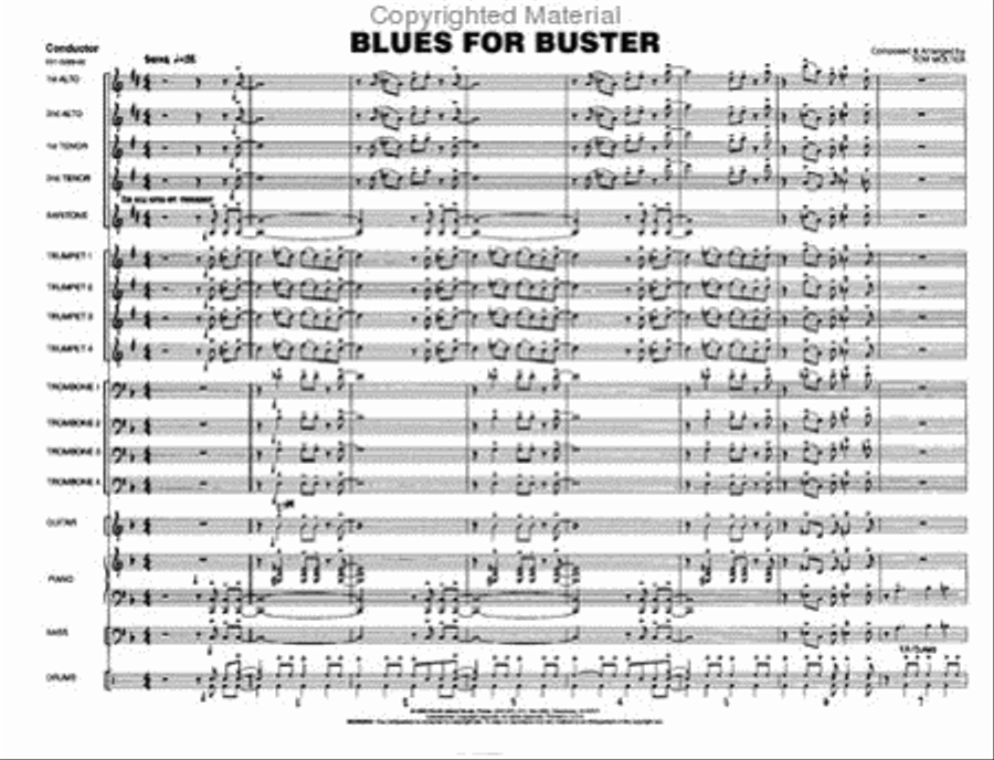 Blues for Buster Jazz Ensemble scores gallery preview page 2