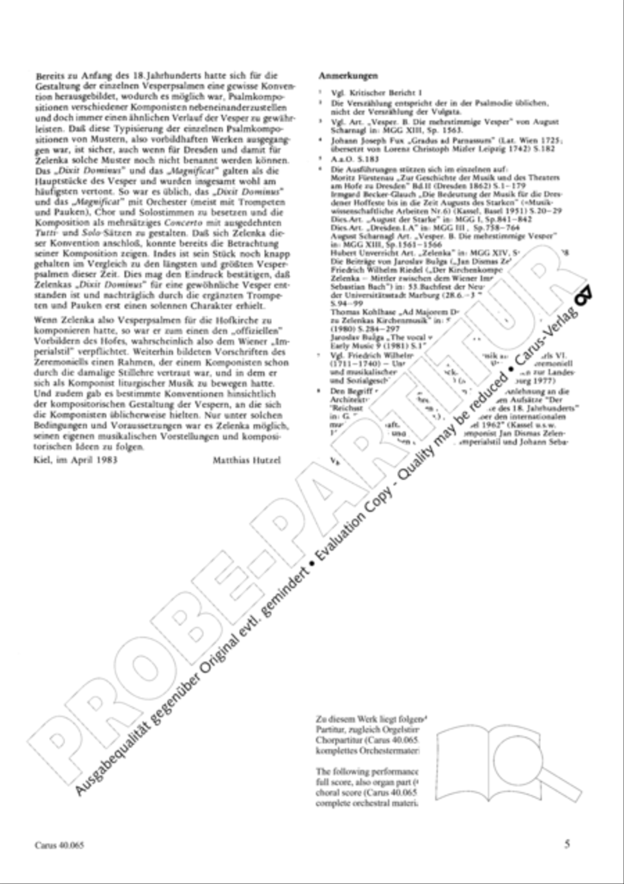 Dixit Dominus (The Lord said unto my Lord) 4-Part scores gallery preview page 6
