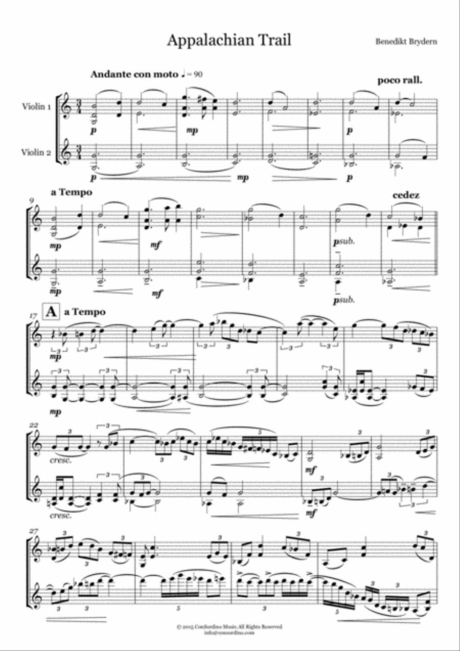 Appalachian Trail String Duet scores gallery preview page 2