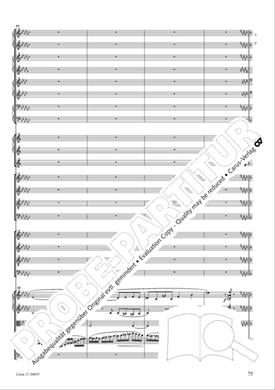 Quattro pezzi sacri Orchestra scores gallery preview page 76