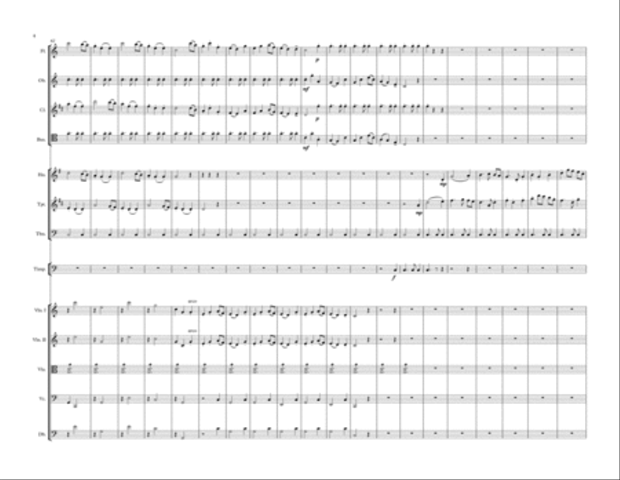 Symphony (No.1) in C - III - Presto-Scherzo Small Ensemble scores gallery preview page 4