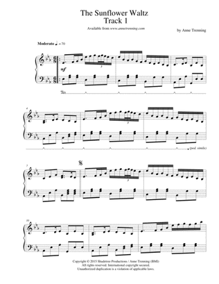 The Sunflower Waltz by Anne Trenning (sheet music for piano)