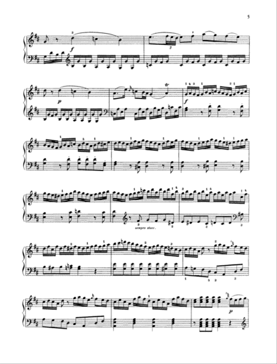 Sonata D major, K. 311 [284 c] Piano Solo scores gallery preview page 4