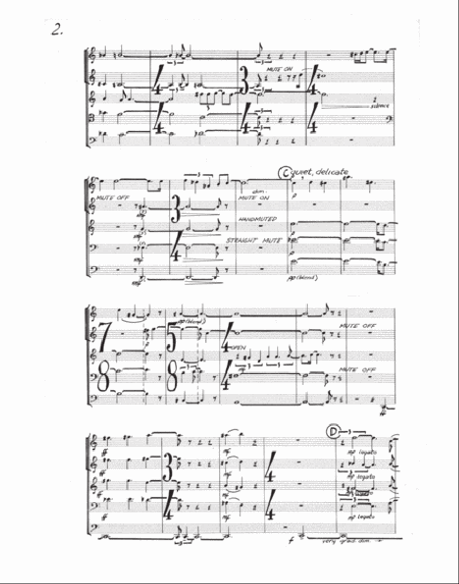 [Childs] Brass Quintet No. 4 Brass Quintet scores gallery preview page 4