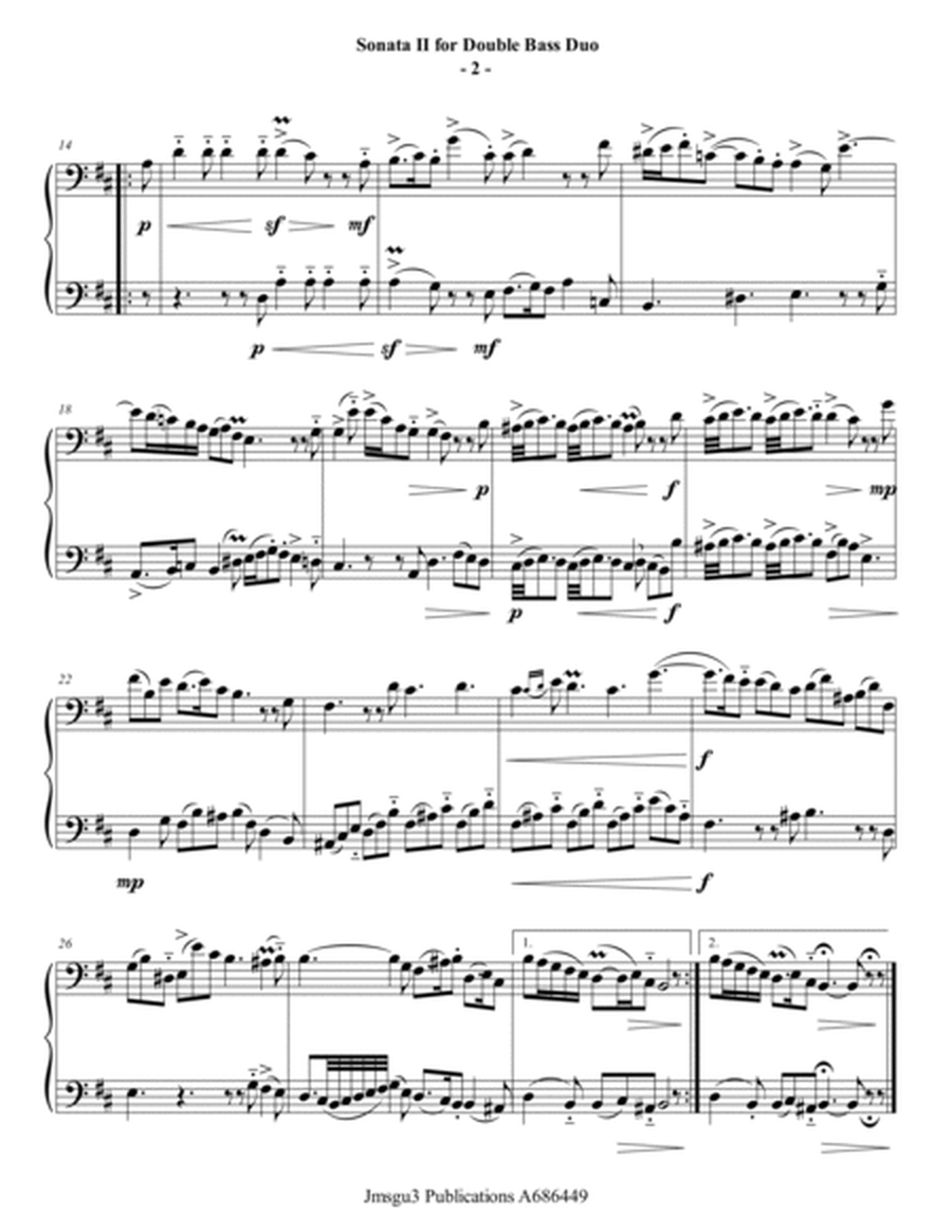Sammartini: Sonata Op. 1 No. 2 for Double Bass Duo image number null