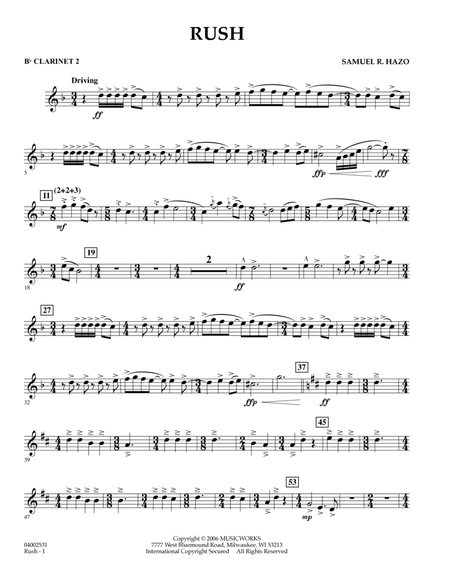 Rush - Bb Clarinet 2