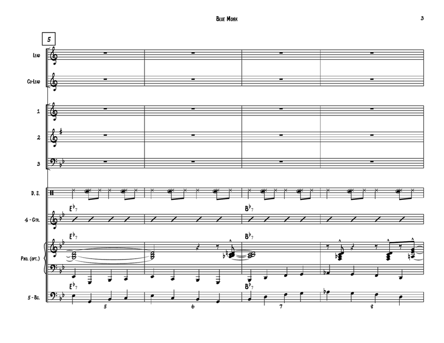 Blue Monk Jazz Ensemble scores gallery preview page 3