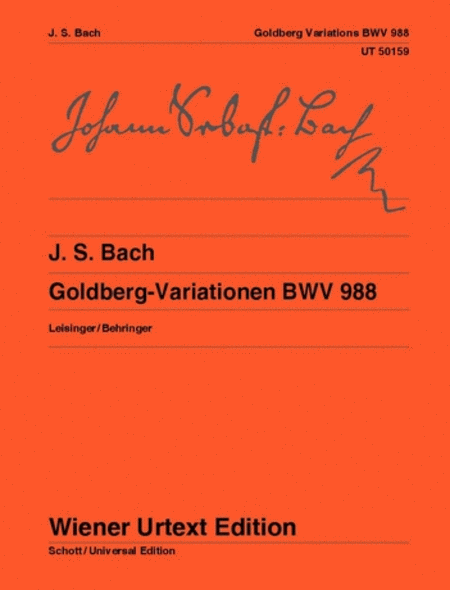 Goldberg Variations, Urtext
