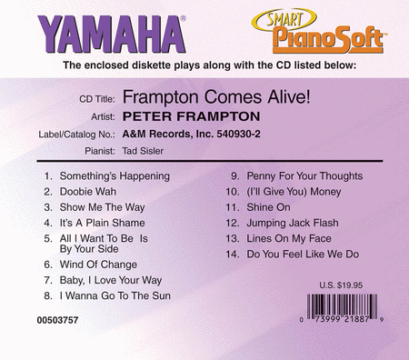 Peter Frampton - Frampton Comes Alive! - Piano Software