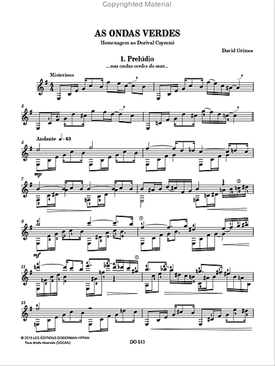 As Ondas Verdes As Ondas Verdes Classical Guitar scores gallery preview page 2