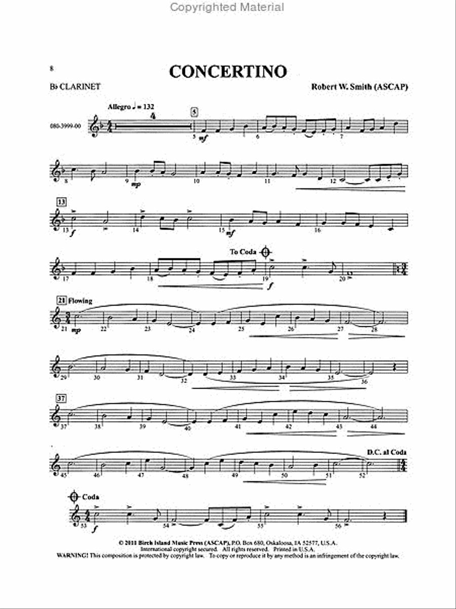 Solos for The Rising Band Musician Clarinet Solo scores gallery preview page 3