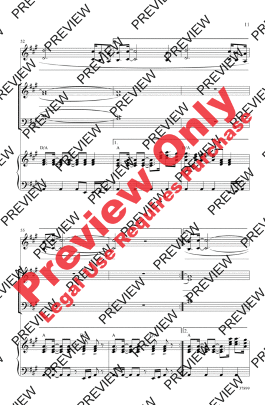 Dancing Queen 4-Part scores gallery preview page 11