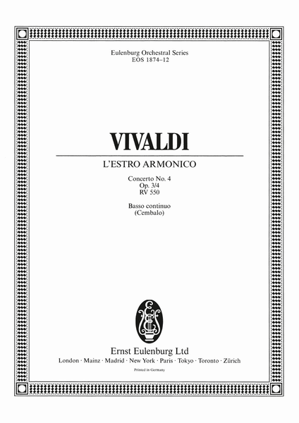 L'Estro Armonico Op. 3/4 RV 550