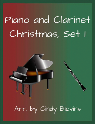 Book cover for Piano and Clarinet, Christmas, Set 1