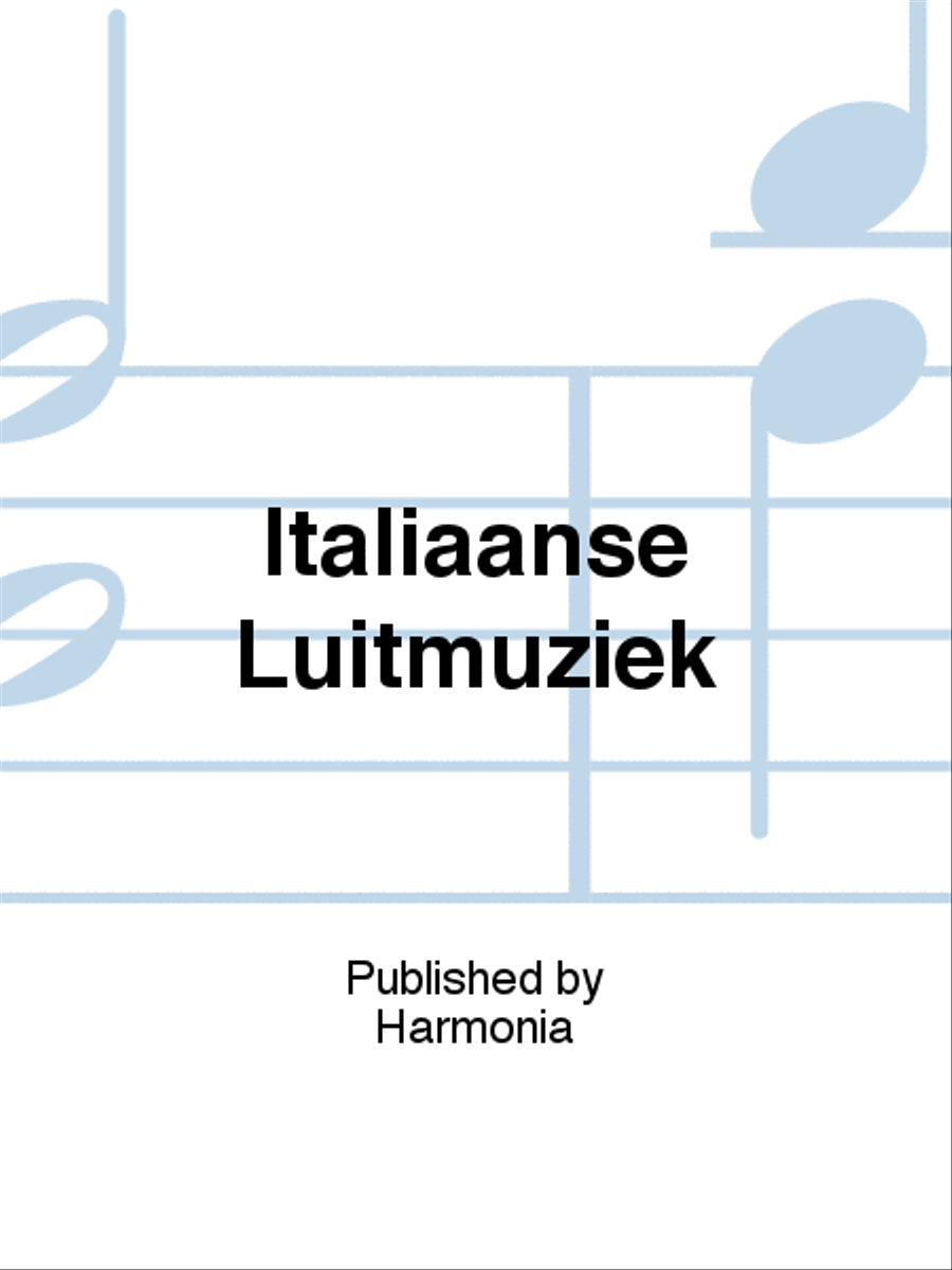 Italiaanse Luitmuziek Guitar scores gallery preview page 1