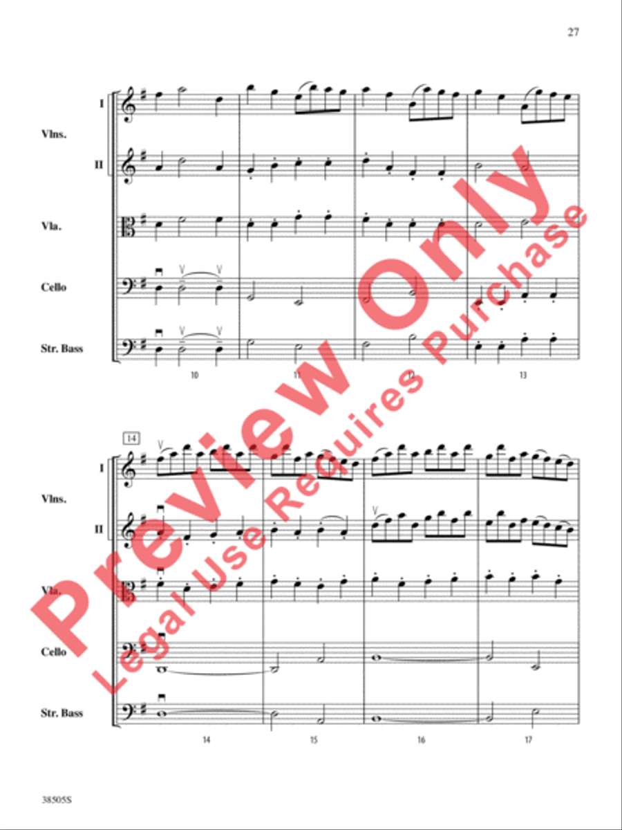 A Wisconsin Tableau String Orchestra scores gallery preview page 28