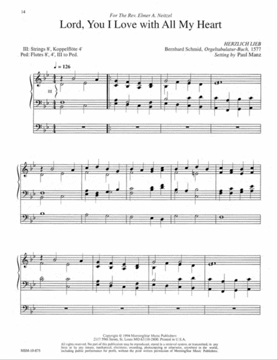 Nine Hymn Improvisations Organ scores gallery preview page 6