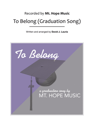 Book cover for To Belong (Graduation Song)