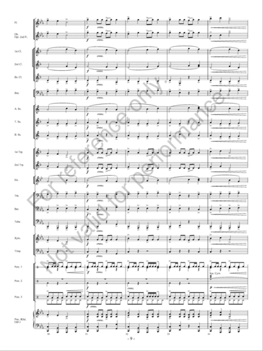 Red Earth Dances Concert Band scores gallery preview page 10