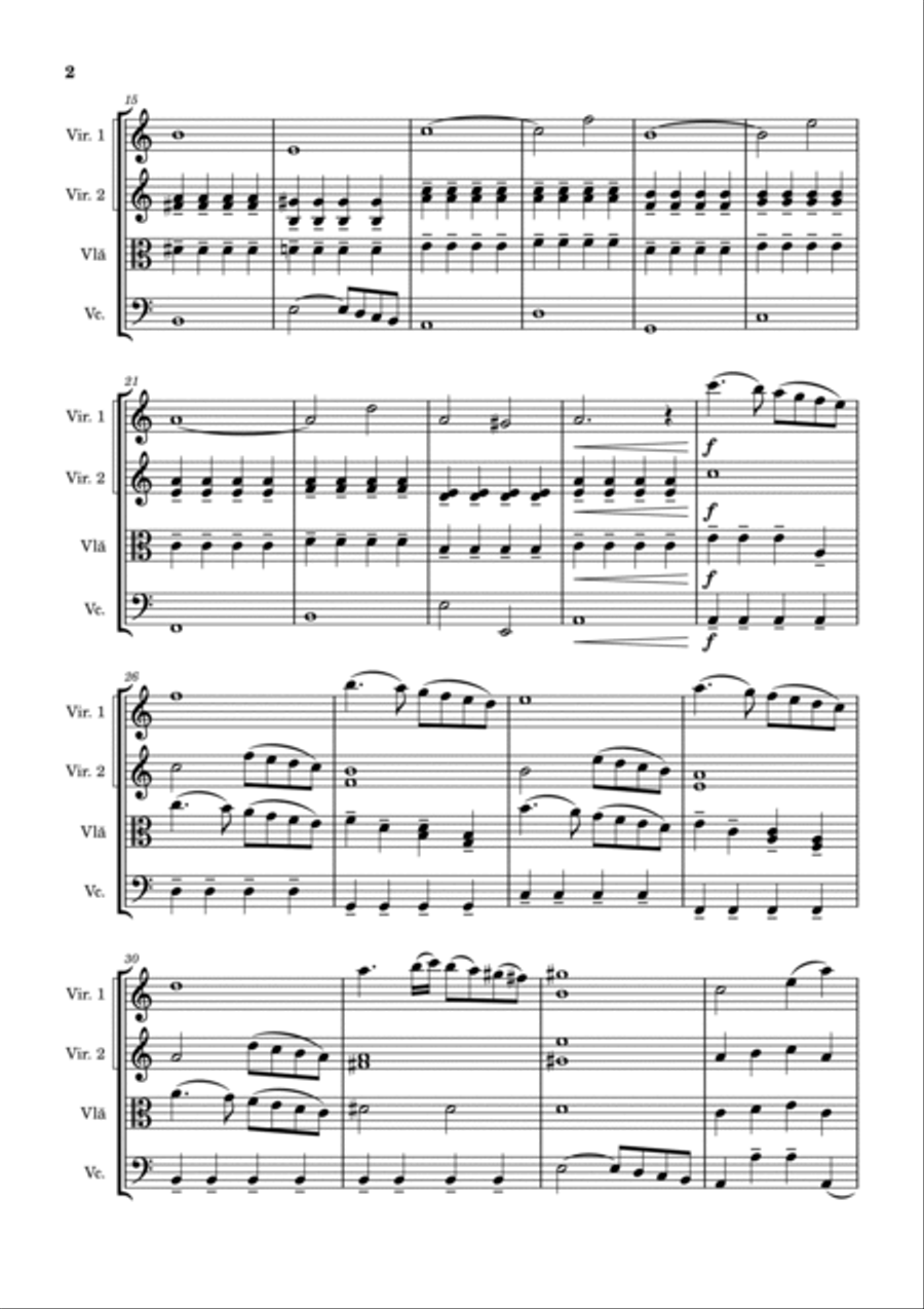 AVE MARIA AVE MARIA String Quartet scores gallery preview page 2