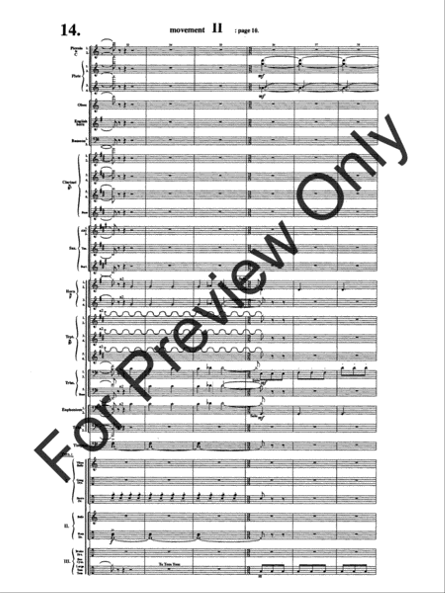 Symphony #1 In Memoriam Dresden 1945 Concert Band scores gallery preview page 18