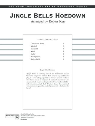 Jingle Bells Hoedown: Score