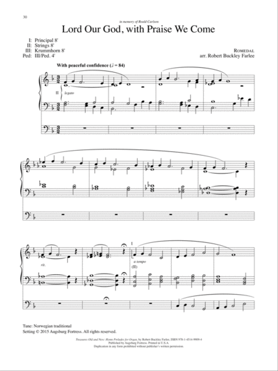 Treasures Old and New: Hymn Preludes for Organ Organ Solo scores gallery preview page 14