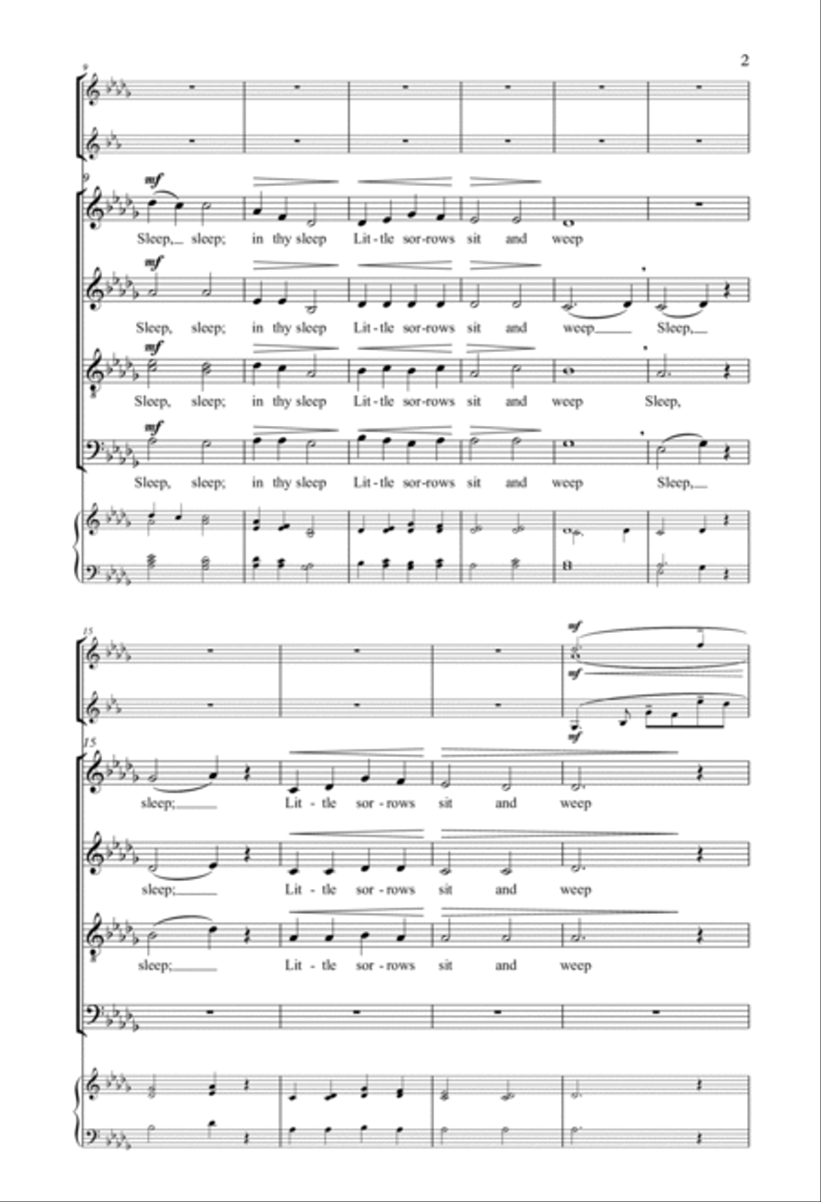 Cradle Song Divisi scores gallery preview page 2