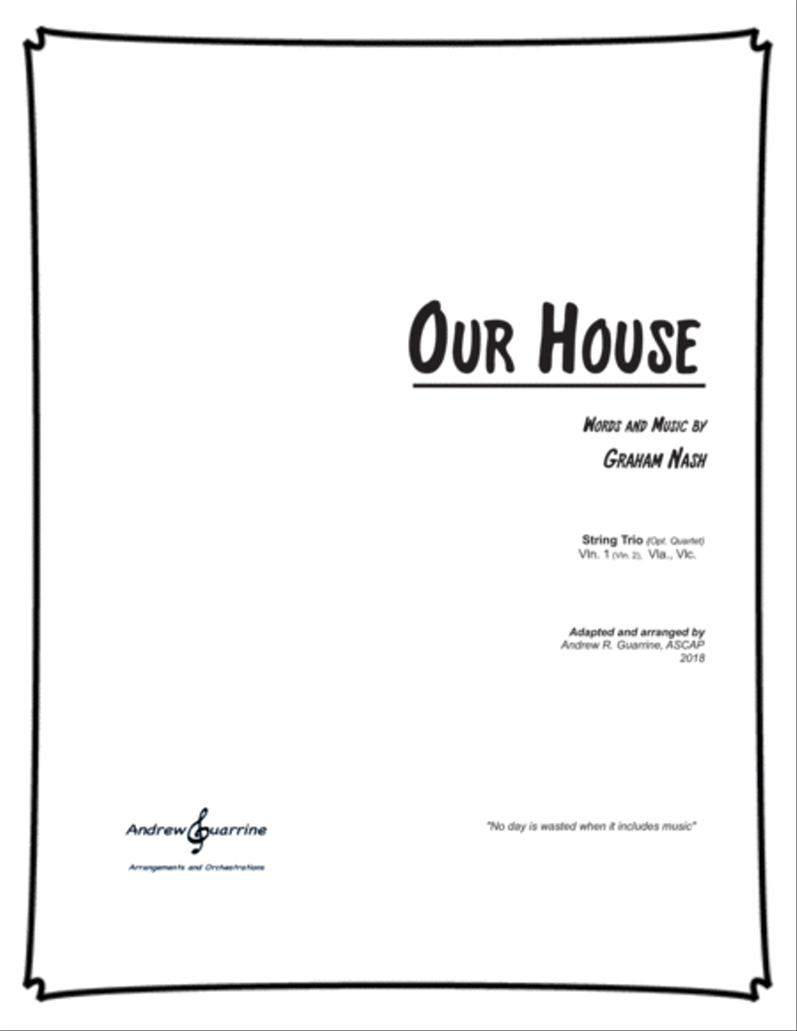 Our House String Quartet scores gallery preview page 1