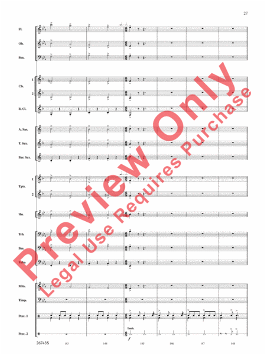 A Day at Disneyland Concert Band scores gallery preview page 28