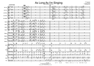 As Long As I'm Singing - Score Only