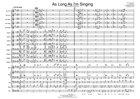 As Long As I'm Singing - Score Only image number null