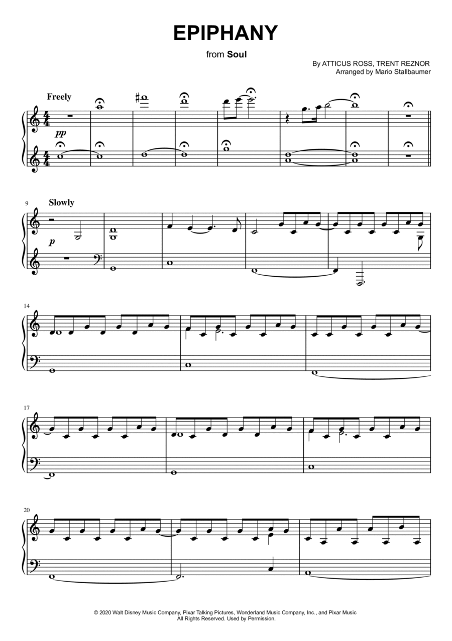 Epiphany Piano Solo scores gallery preview page 1