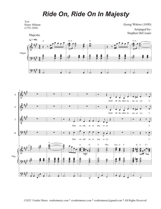 Book cover for Ride On, Ride On In Majesty (Vocal Quartet - (SATB)