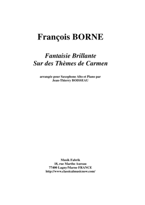 Book cover for Fantaisie Brillante sur des Thèmes de Carmen for alto saxophone and piano