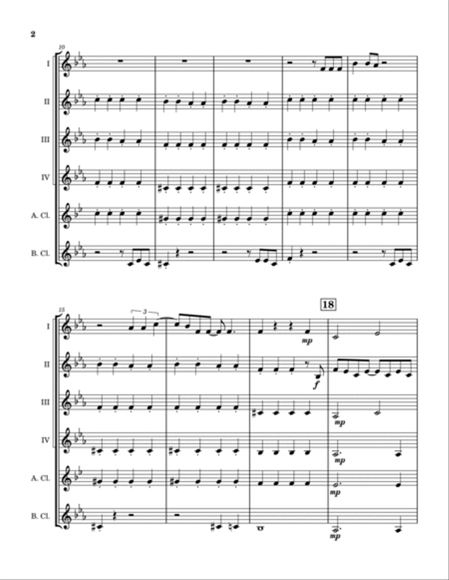 Cold As Ice Clarinet Quintet scores gallery preview page 3