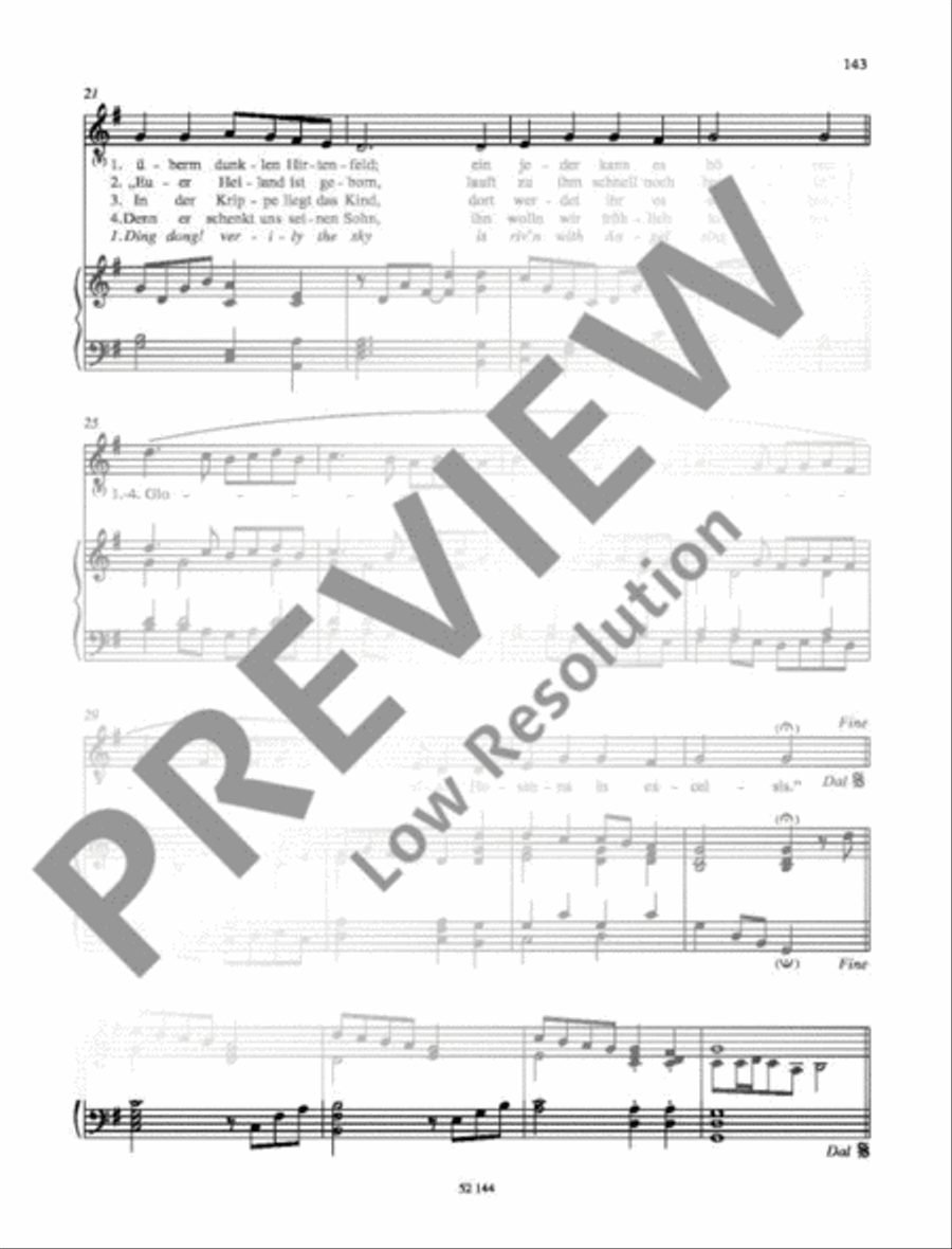 Gloria! Hosanna in excelsis Low Voice scores gallery preview page 3