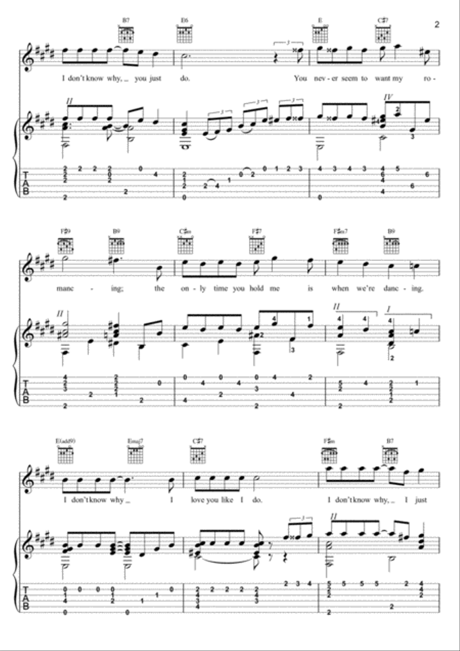 I Don't Know Why (i Just Do) Electric Guitar scores gallery preview page 2